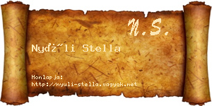 Nyúli Stella névjegykártya